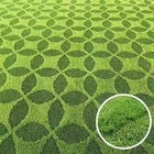 geometric figure artficial grass 4m grass figure turf.